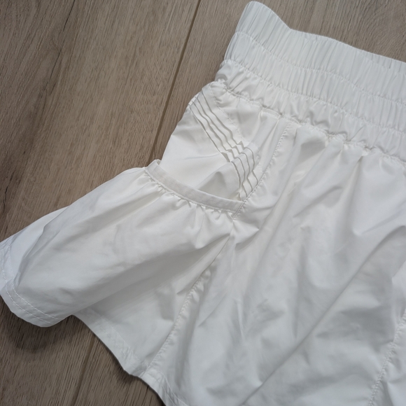 Free People Movement Get Your Flirt On Shorts White - Picture 7 of 12